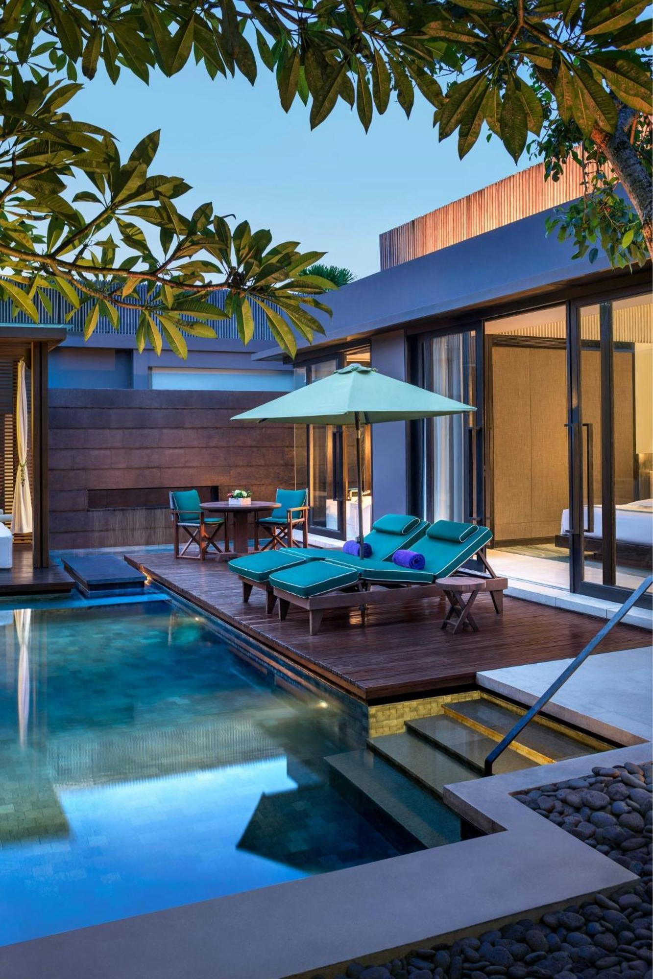 فندق دابليو بالي - سمينياك المظهر الخارجي الصورة A pool villa at the hotel